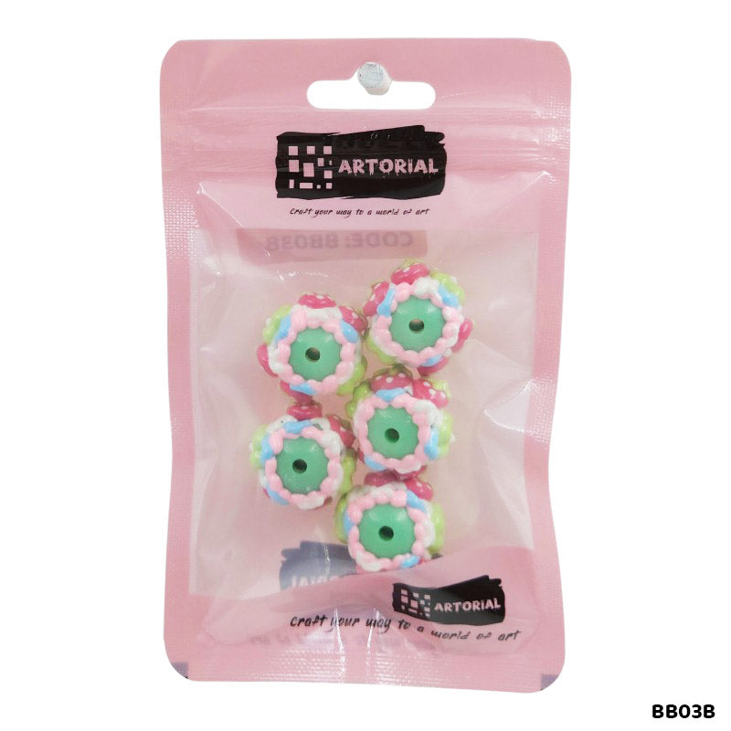 BB03B FANCY BRACELET BEADS 5PCS