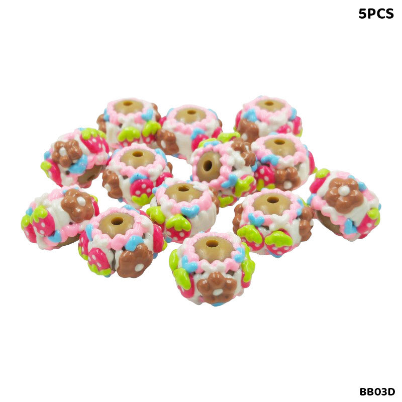 BB03D FANCY BRACELET BEADS 5PCS