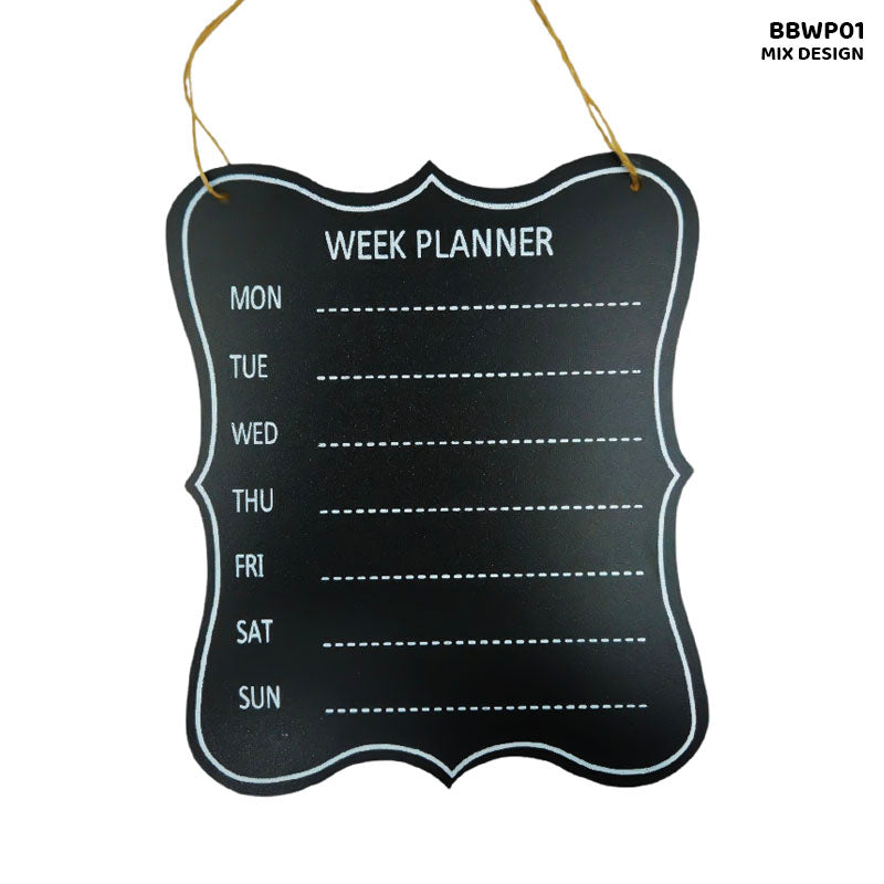 BLACK BOARD WEEK PLANNER (BBWP01)