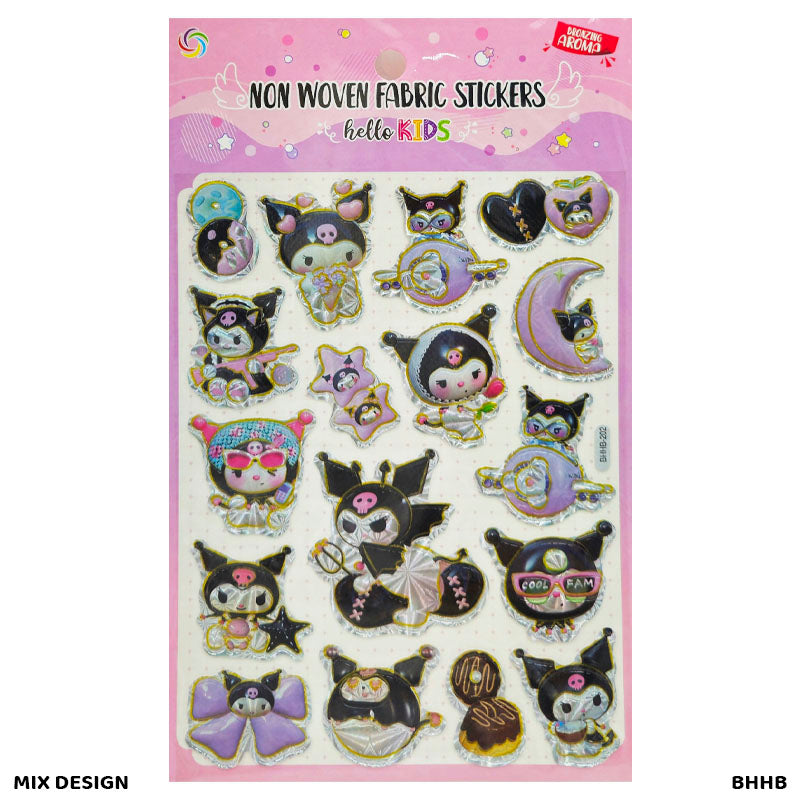 BHHB NON WOOVEN FABRIC KIDS STICKER