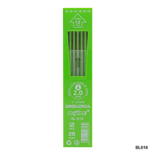 BL618 2B PENCIL LEAD BLACK (12LEAD)