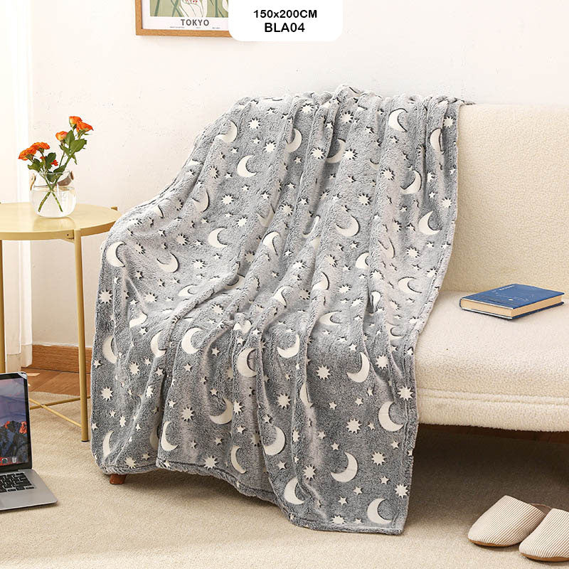 BLA04 GLOW IN THE DARK BLANKET 150x200CM