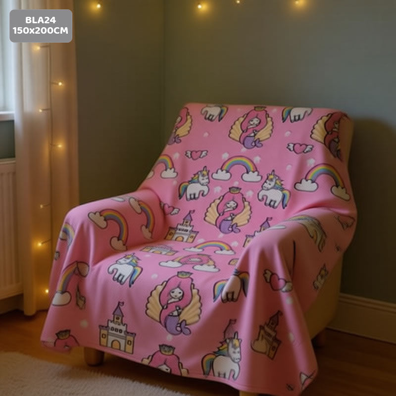 BLA24 GLOW IN THE DARK BLANKET 150x200CM