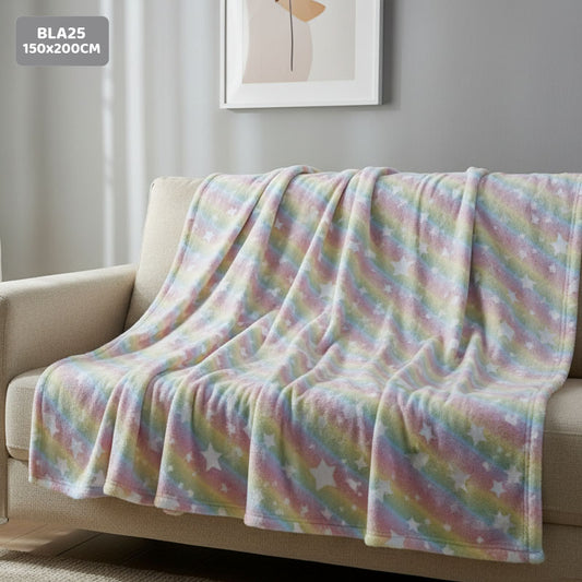 BLA25 GLOW IN THE DARK BLANKET 150x200CM