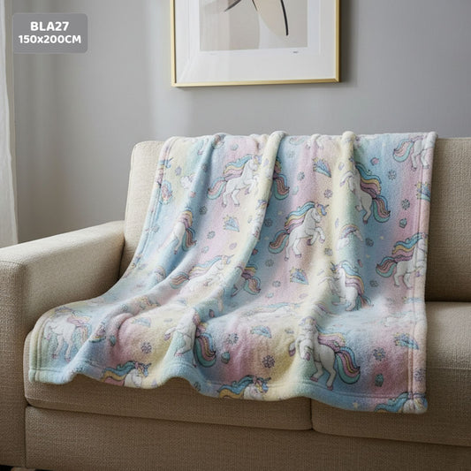 BLA27 GLOW IN THE DARK BLANKET 150x200CM
