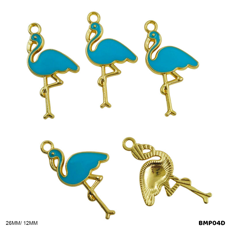 BMP04D FLAMINGO PENDANTS SS 5PC