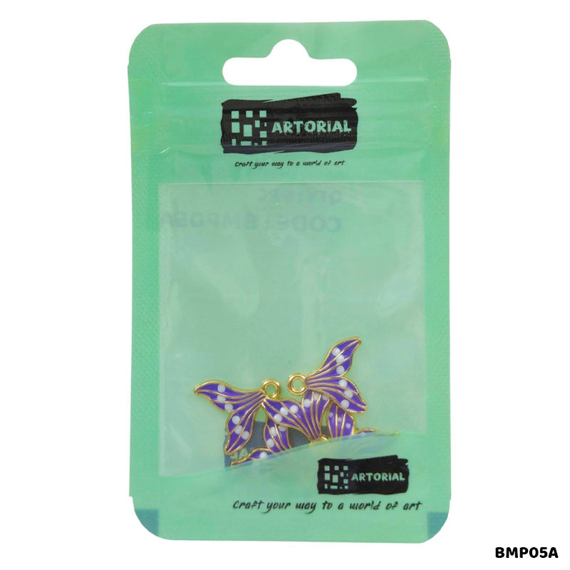 BMP05A MERMAID TAIL PENDANTS SS 5PC
