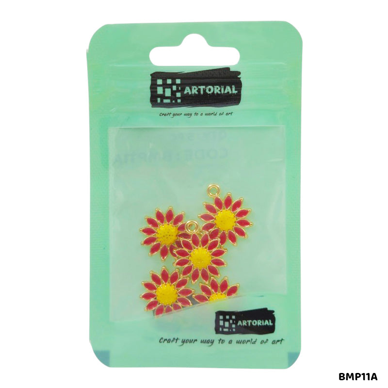 BMP11A FLOWER PENDANTS SS 5PC