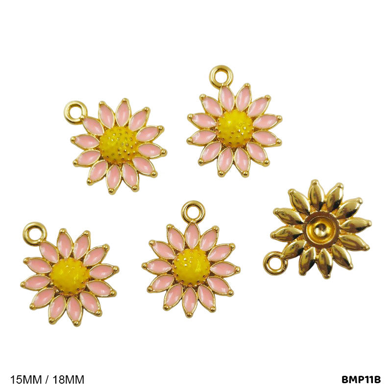 BMP11B FLOWER PENDANTS SS 5PC