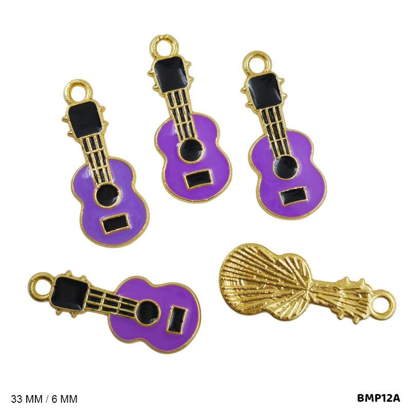 BMP12A GUITAR PENDANTS SS 5PC