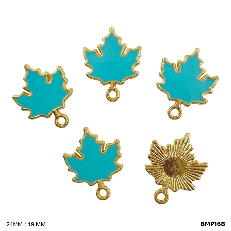BMP16B LEAF PENDANTS SS 5PC