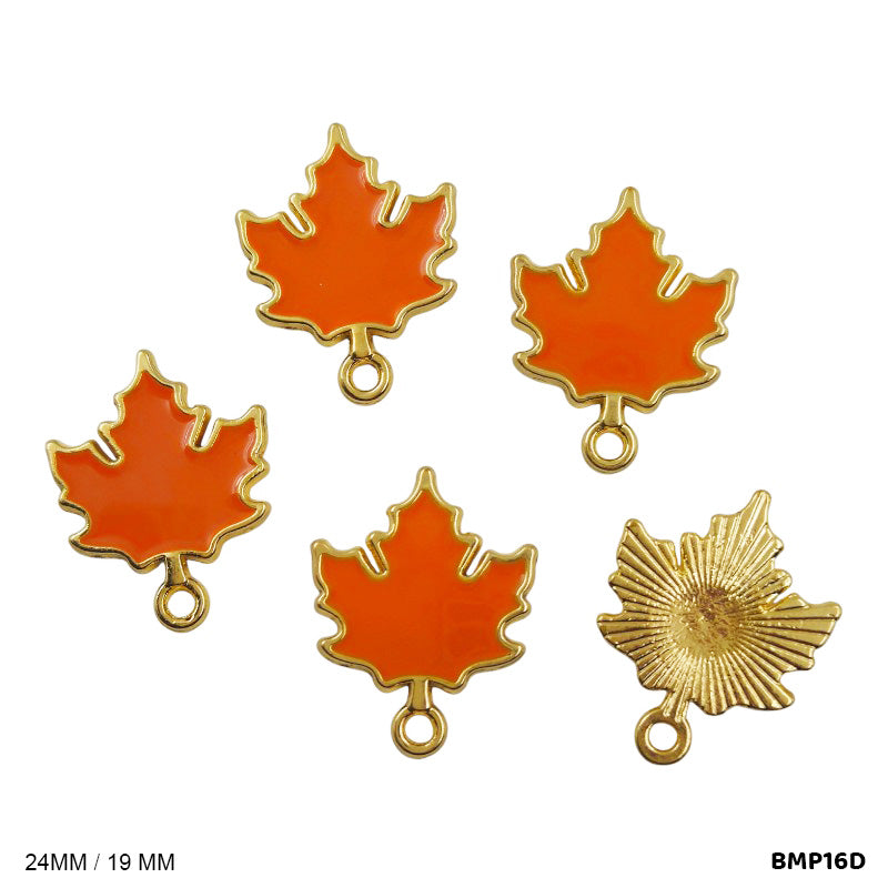 BMP16D LEAF PENDANTS SS 5PC