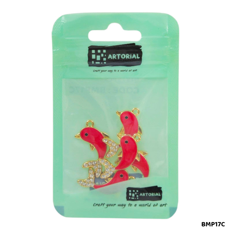 BMP17C DOLPHIN PENDANTS SS 5PC