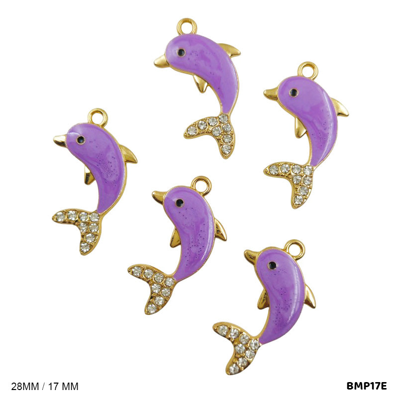 BMP17E DOLPHIN PENDANTS SS 5PC