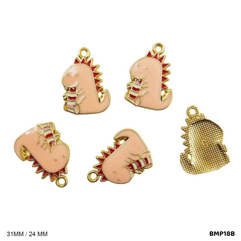 BMP18B DINOSAUR PENDANTS SS 5PC