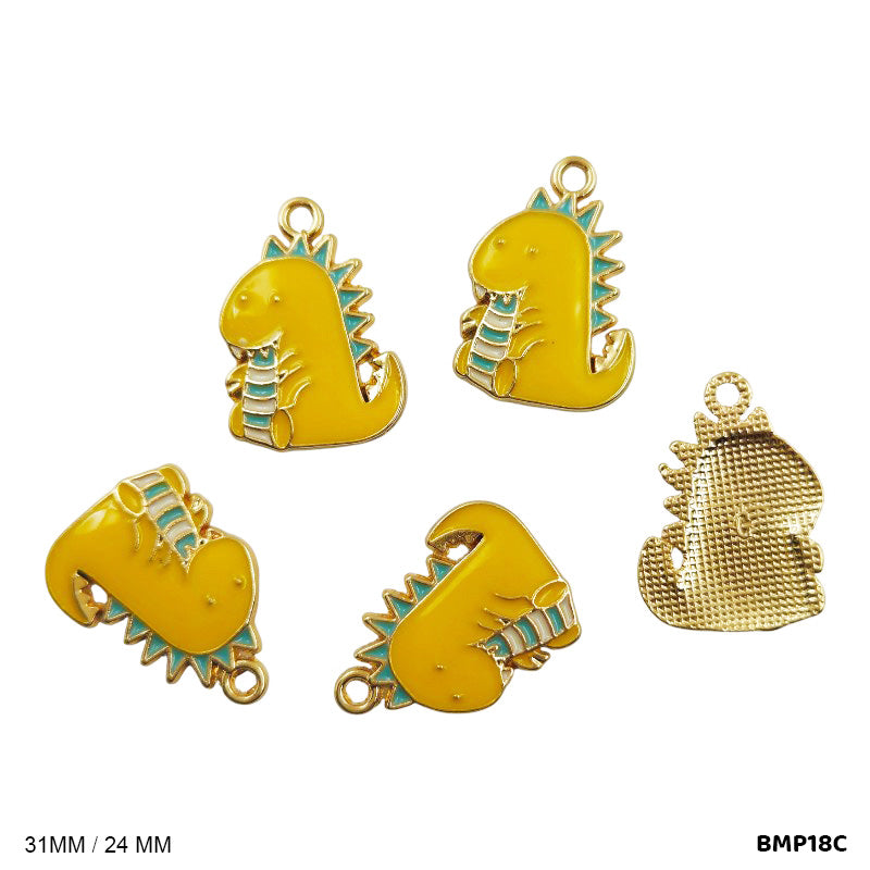 BMP18C DINOSAUR PENDANTS SS 5PC