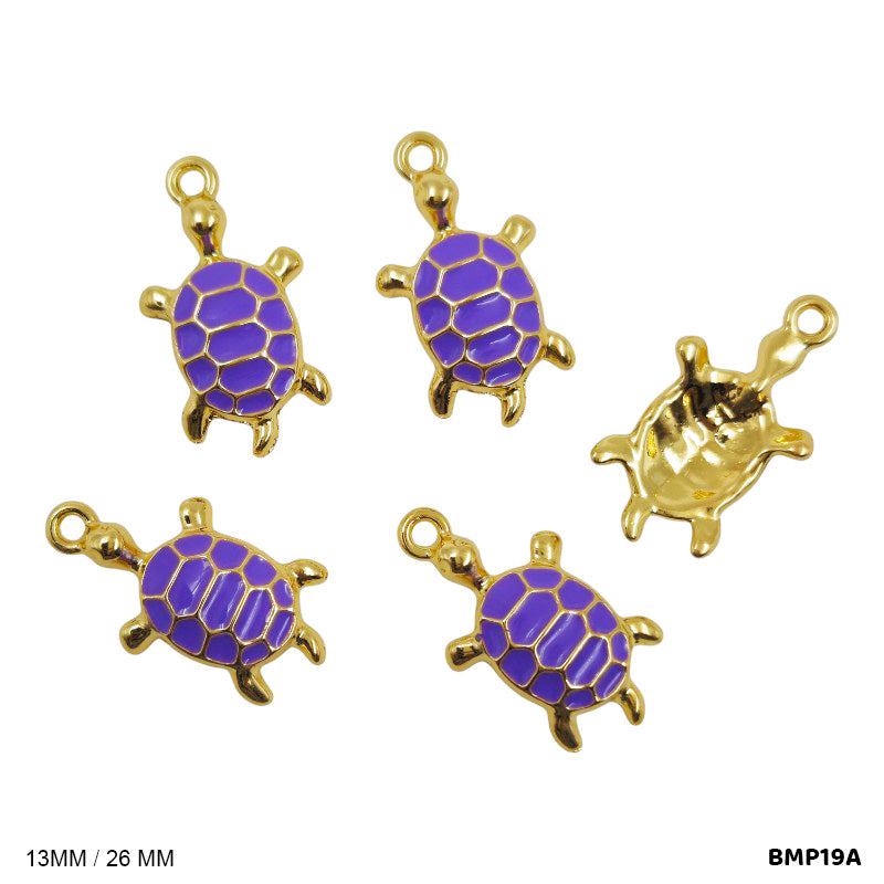 BMP19A TURTLES PENDANTS SS 5PC