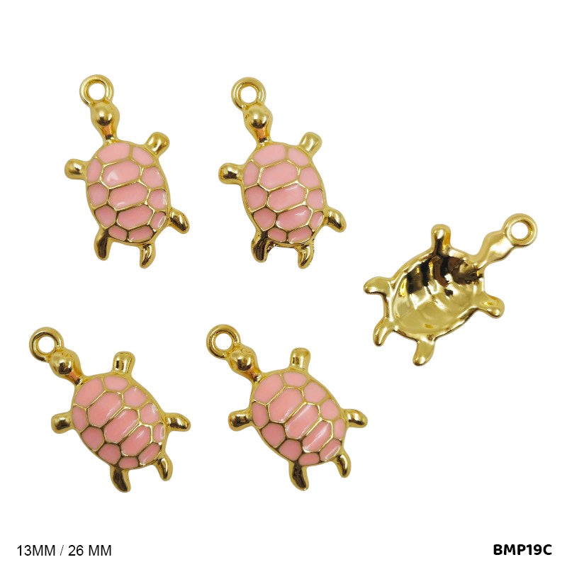 BMP19C TURTLES PENDANTS SS 5PC