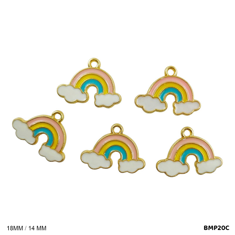 BMP20C RAINBOW PENDANTS SS 5PC