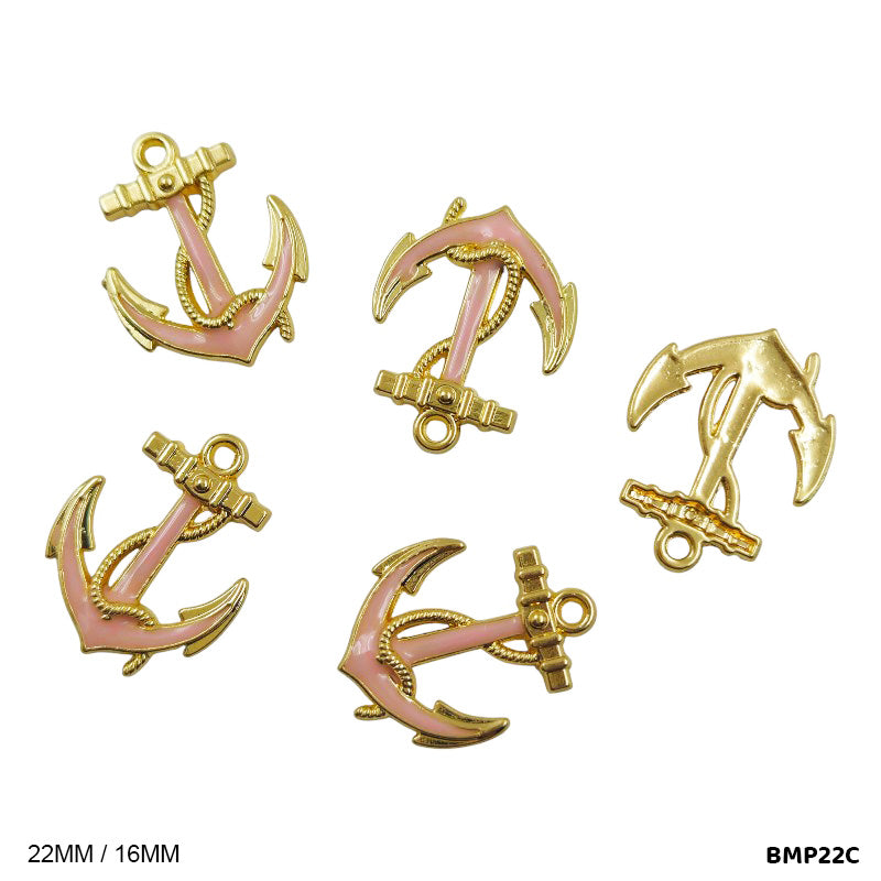 BMP22C ANCHOR PENDANTS SS 5PC
