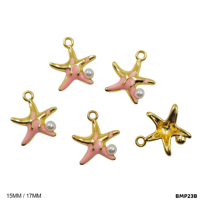 BMP23B STAR PENDANTS SS 5PC