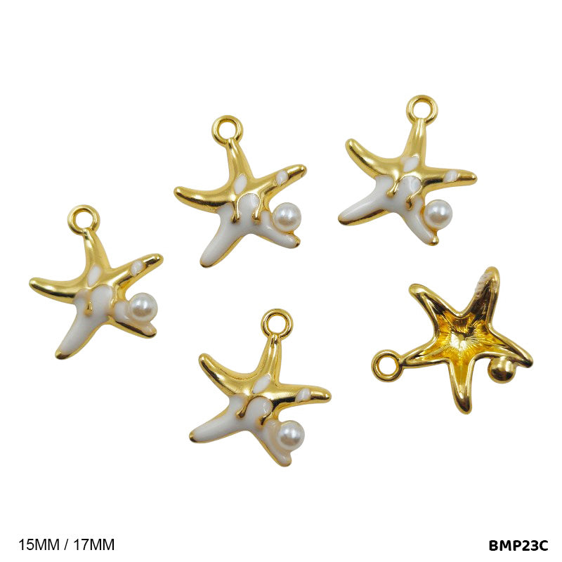 BMP23C STAR PENDANTS SS 5PC