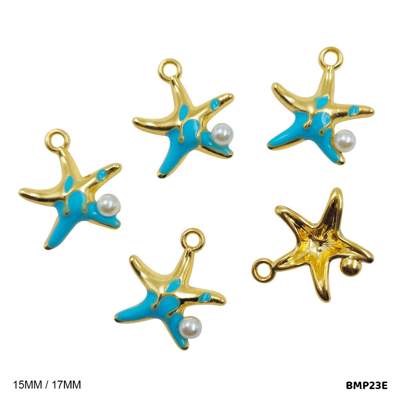 BMP23E STAR PENDANTS SS 5PC