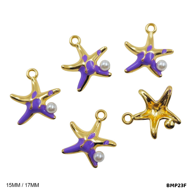 BMP23F STAR PENDANTS SS 5PC