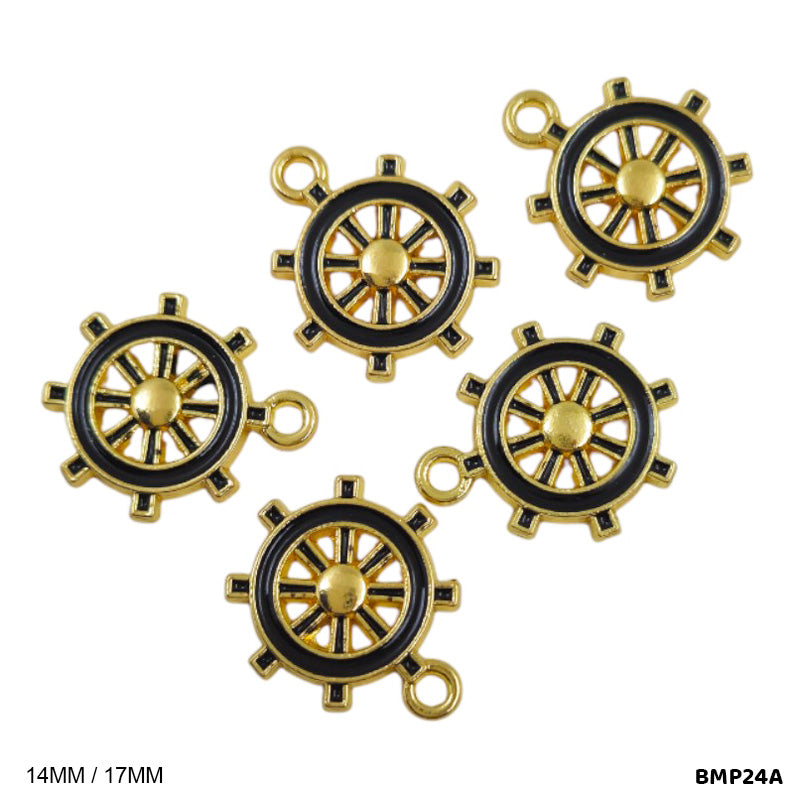 BMP24A SHIP STEERING WHEEL PENDANTS SS 5PC