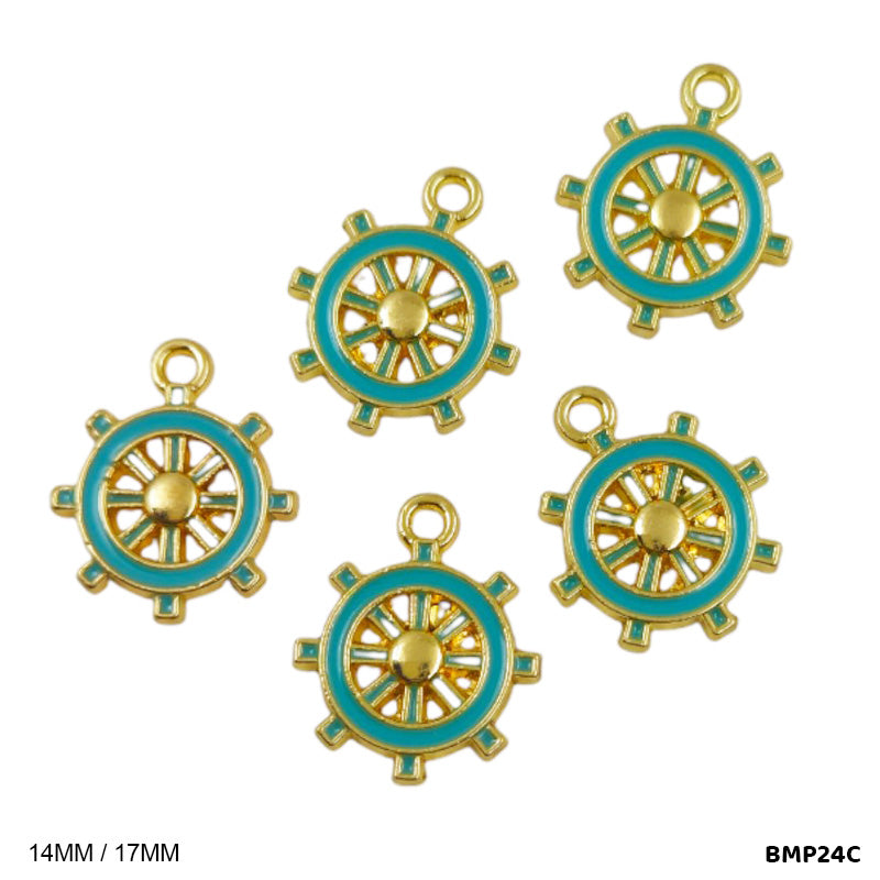 BMP24C SHIP STEERING WHEEL PENDANTS SS 5PC