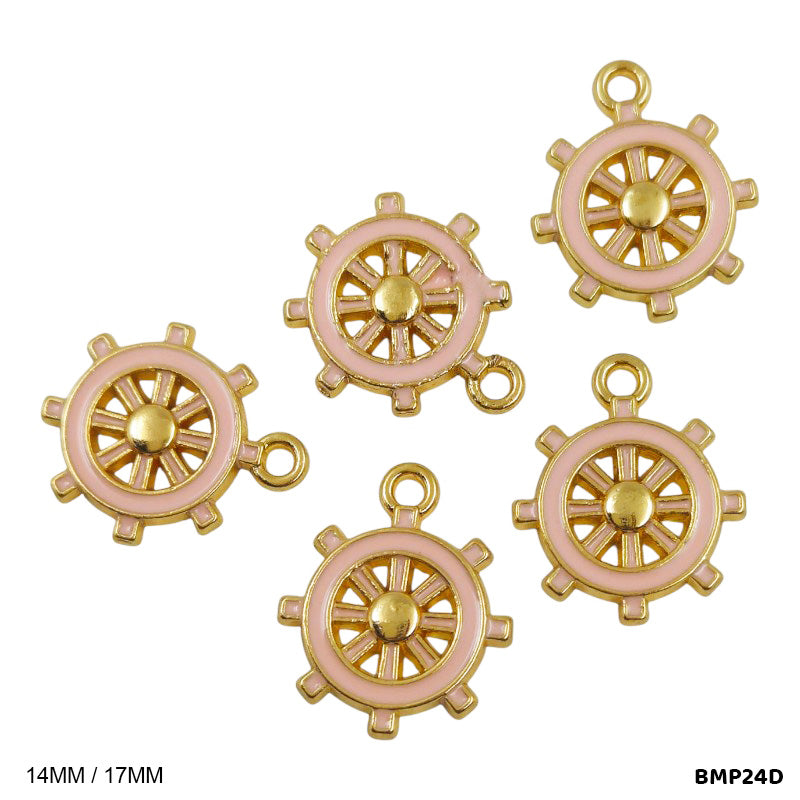 BMP24D SHIP STEERING WHEEL PENDANTS SS 5PC