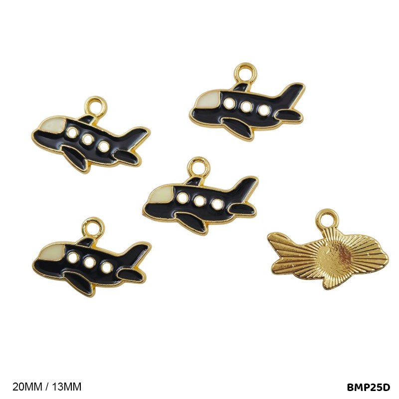 BMP25D AIRPLANE WHEEL PENDANTS SS 5PC