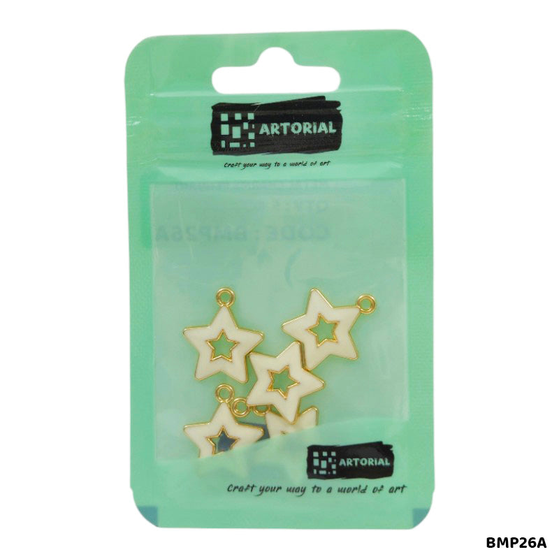 BMP26A STAR PENDANTS SS 5PC