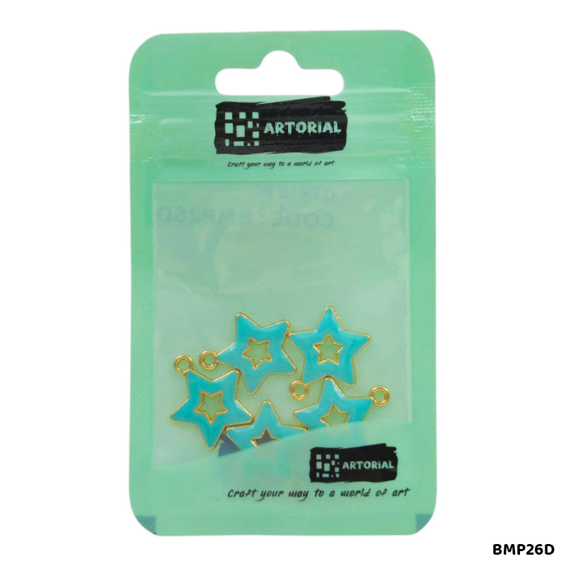 BMP26D STAR PENDANTS SS 5PC