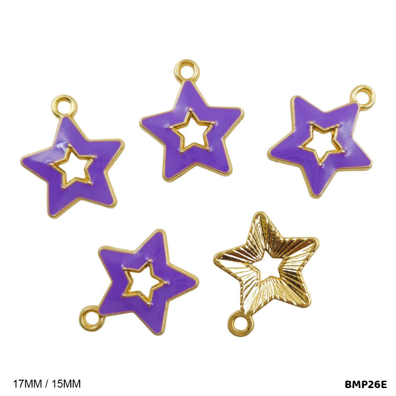 BMP26E STAR PENDANTS SS 5PC