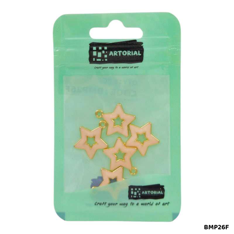 BMP26F STAR PENDANTS SS 5PC