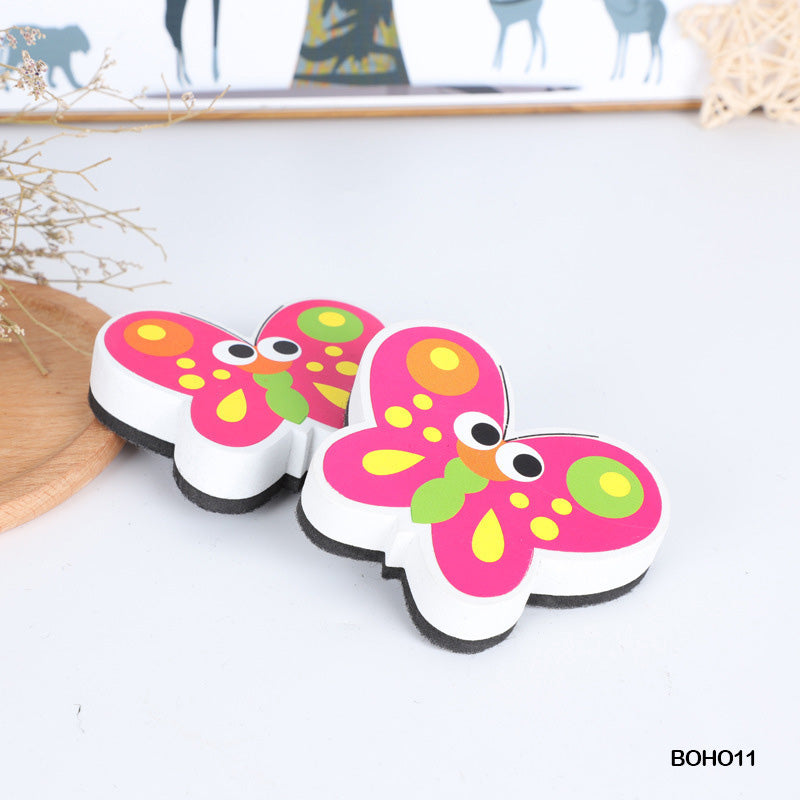 WHITE BOARD DUSTER MAGNETIC BUTTERFLY (BOHO11)