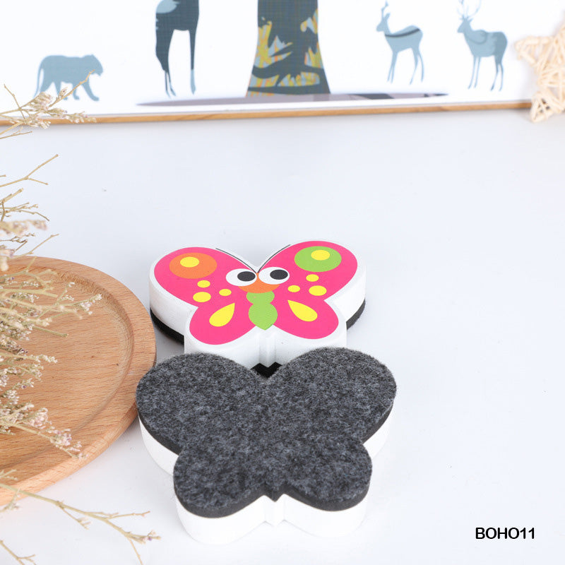 WHITE BOARD DUSTER MAGNETIC BUTTERFLY (BOHO11)