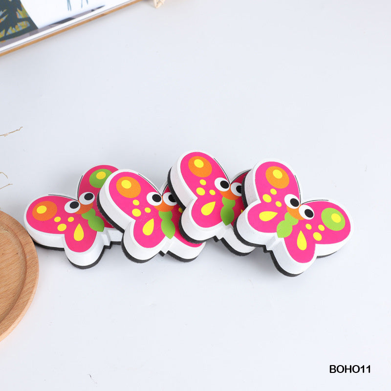 WHITE BOARD DUSTER MAGNETIC BUTTERFLY (BOHO11)