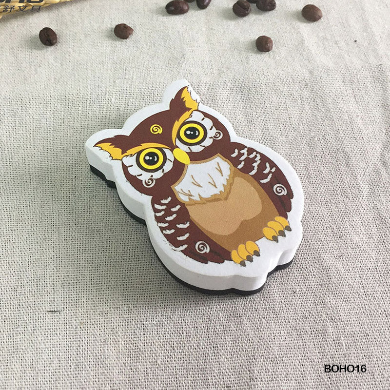 WHITE BOARD DUSTER MAGNETIC OWL (BOHO16)