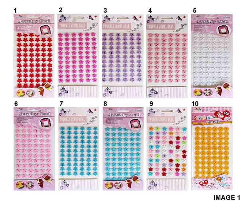 CBS008 3D BUTTERFLY METALLIC GLITTER STICKER 12pc