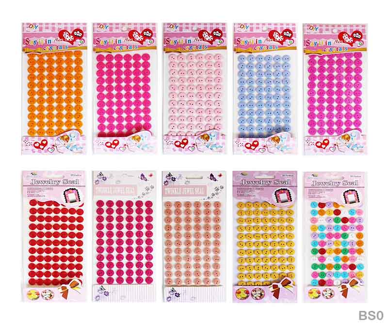 CBS008 3D BUTTERFLY METALLIC GLITTER STICKER 12pc