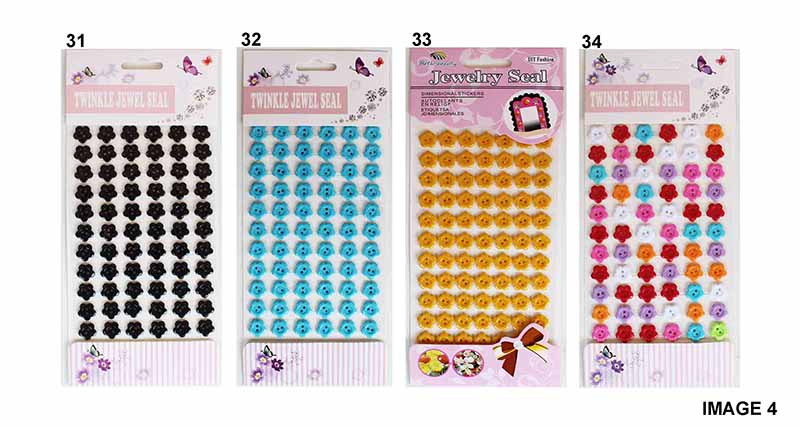 CBS008 3D BUTTERFLY METALLIC GLITTER STICKER 12pc