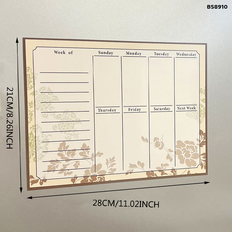 BS8910 A4 MAGNETIC PLANNER