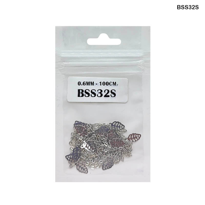 BSS32S CHAIN 0.6MM SILVER 100CM