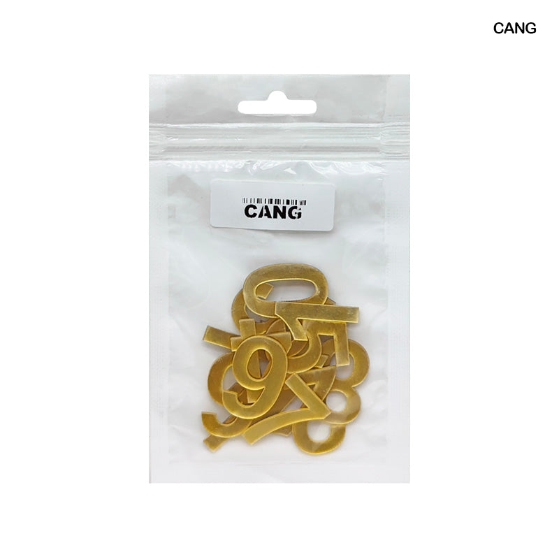 CANG 1" NUMBER GOLD CLOCK ACRYLIC