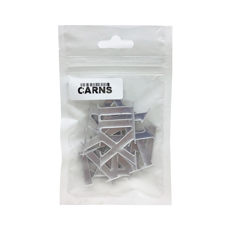 CARNS1 1" ROMAN SILVER CLOCK ACRYLIC