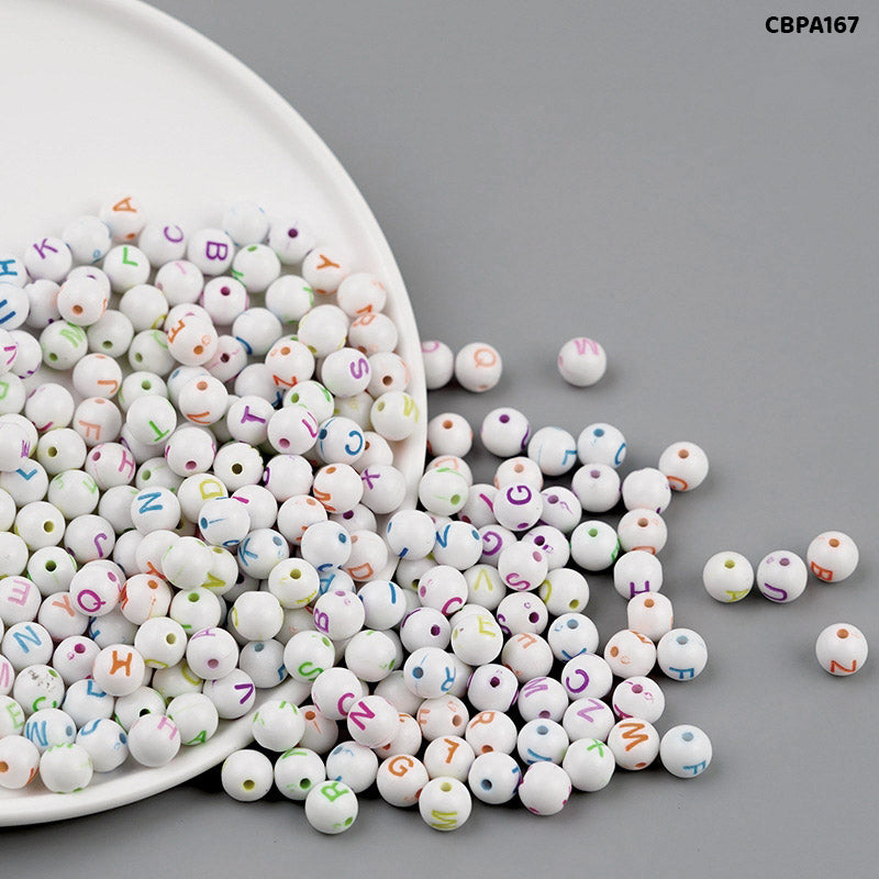 CBPA167 CRAFT BEADS PLASTIC 8MM 500GMS A167