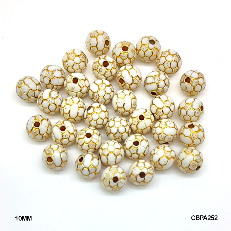 CBPA252 CRAFT BEADS PLASTIC 10MM 500GM A252