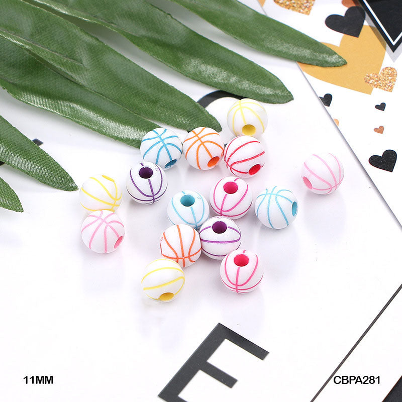 CBPA281 CRAFT BEADS PLASTIC 12MM 500GM A281